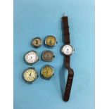 Collection of various vintage wristwatches