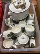 Wedgwood 'Primrose' part tea set, with large lidded tureen