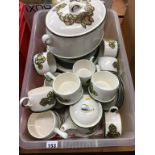 Wedgwood 'Primrose' part tea set, with large lidded tureen
