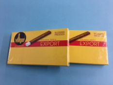 Two (sealed) packets of Villager Classic cigars, unopened