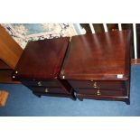 Pair of Stag bedside chests