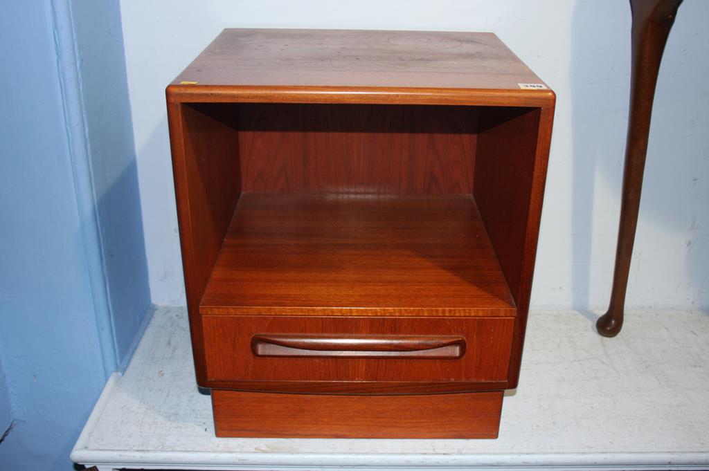 A G Plan teak 'Fresco' bedside cabinet, 45cm wide