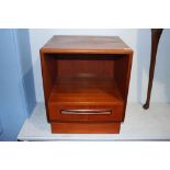 A G Plan teak 'Fresco' bedside cabinet, 45cm wide