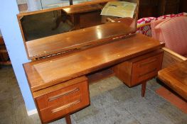 A teak G Plan 'Fresco' dressing table, 152cm