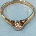 A 9k diamond ring, 1.7g