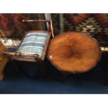 Piano stool and occasional table (2)
