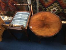 Piano stool and occasional table (2)