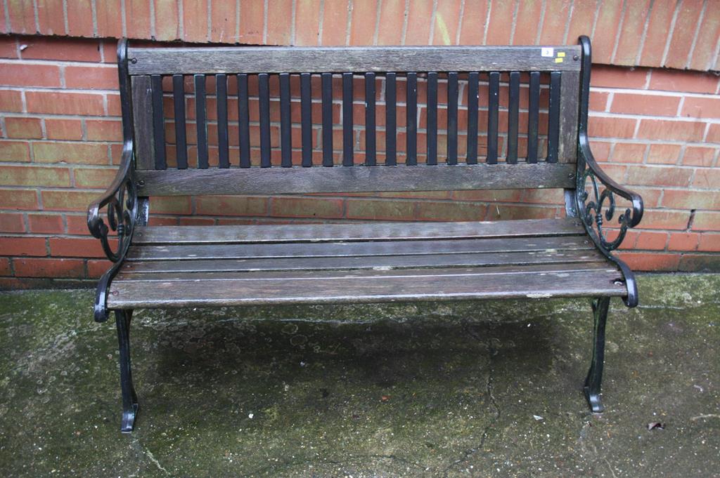 A garden bench