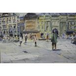 Robert A. Oliver, (1960 -), watercolour, signed, 'Greys Monument ', 32 x 52cm