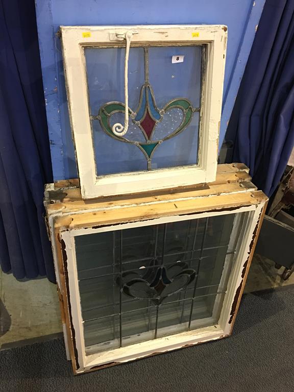 Quantity of stained glass panels