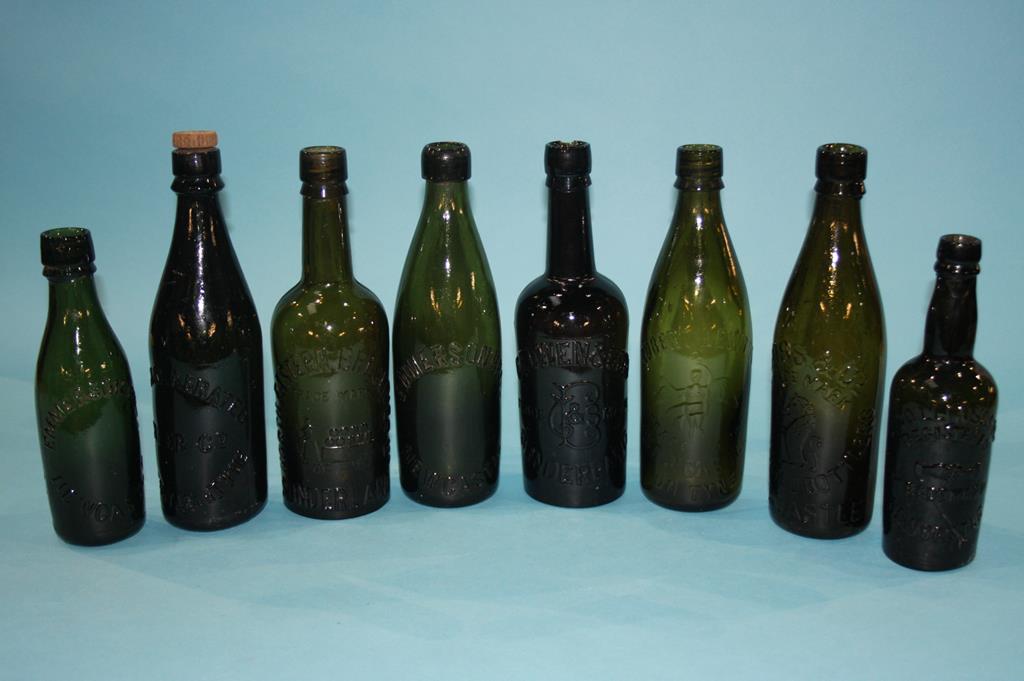 Collection of glass bottles