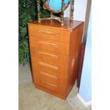 A G Plan teak 'Fresco' chest of six drawers, 55cm wide