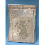 Collection of 19th century hand tinted maps