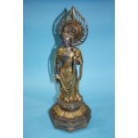 Japanese silvered bronze Buddha 61 cm Height