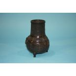 19th century bronze archaic vase 15 cm height