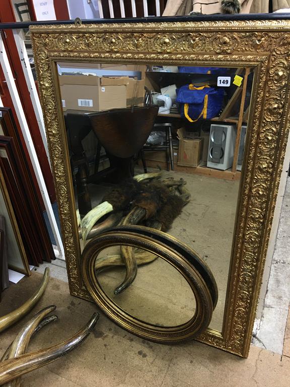 Two gilt framed mirrors