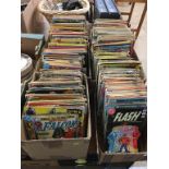 Large comic collection in four boxes