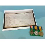 Mounted World War I trio, to T. Bennet T3-025604