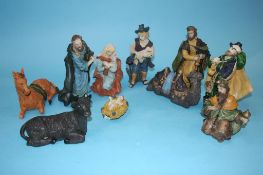 Ten piece Nativity scene