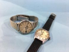 Two gents watches, Tissot and Bulova