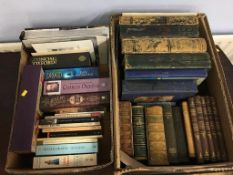 Two boxes of books