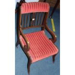 An Edwardian armchair