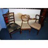 Three various chairs