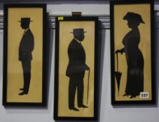 Three silhouettes, 35 x 13cm