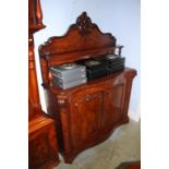 A Victorian mahogany chiffonier, 129cm wide