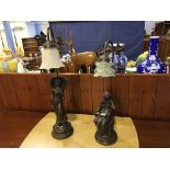 Two figural lamps