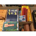 Assorted vintage toys and games, including Britains, Meccano etc.