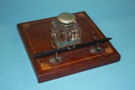 Mahogany ink stand