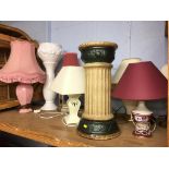 Various lamps etc.