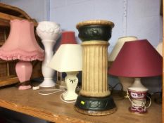 Various lamps etc.