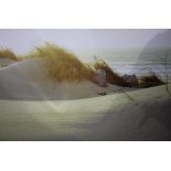 Large modern print of sand dunes, 110 x 153cm