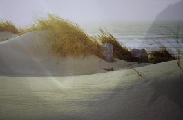 Large modern print of sand dunes, 110 x 153cm