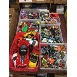 A large quantity of Lego, Die Cast toys etc.