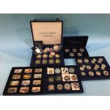 Quantity of various coin presentation sets to include 'The History of London' etc.