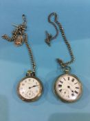 Two gents pocket watches and chains