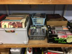 A shelf to include large quantity of LPs and CDs