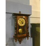 A walnut wall clock