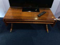 Yew wood sofa table and HIFI cabinet