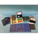 Quantity of presentation coin packs to include 'The Coinage of Great Britain' etc.