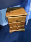 Pine bedside chest