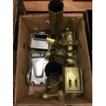 Assorted brass ware