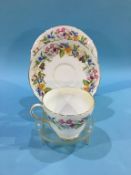 Quantity of Shelley, Spring Bouquet pattern, to include six cups, six saucers, six small plates