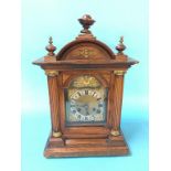 A large Edwardian mantel clock