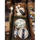 Two boxes china to include Royal Worcester, Coalport etc.