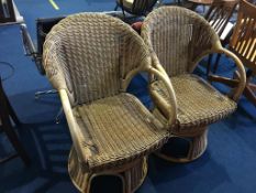 Pair of conservatory tub chairs