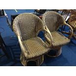 Pair of conservatory tub chairs